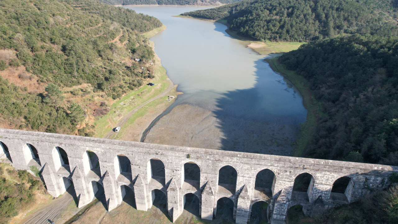 Alibeyköy Barajı'nda su kahverengiye döndü