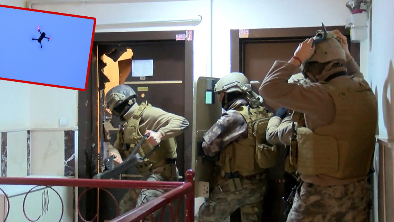 Ankara'da dron destekli uyuşturucu operasyonu: 8 gözaltı