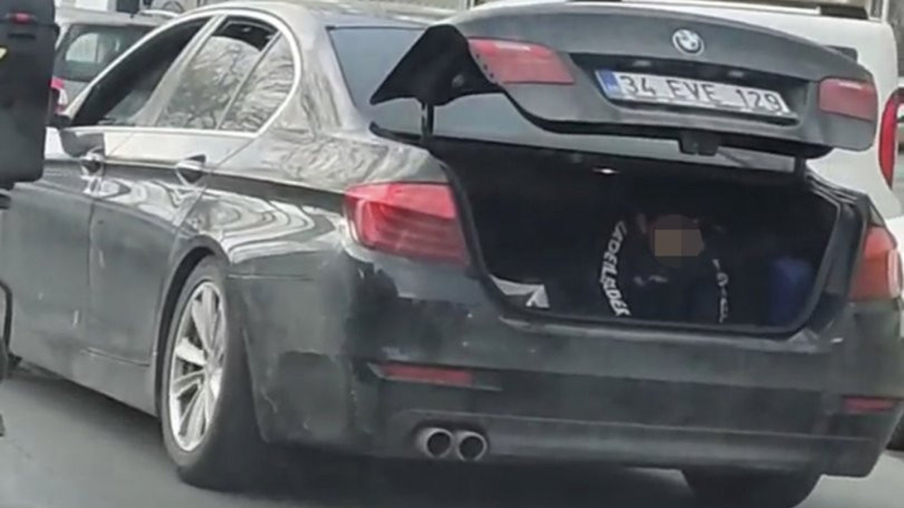 Skandal görüntüye ceza. Çocuğu bagajda taşımıştı