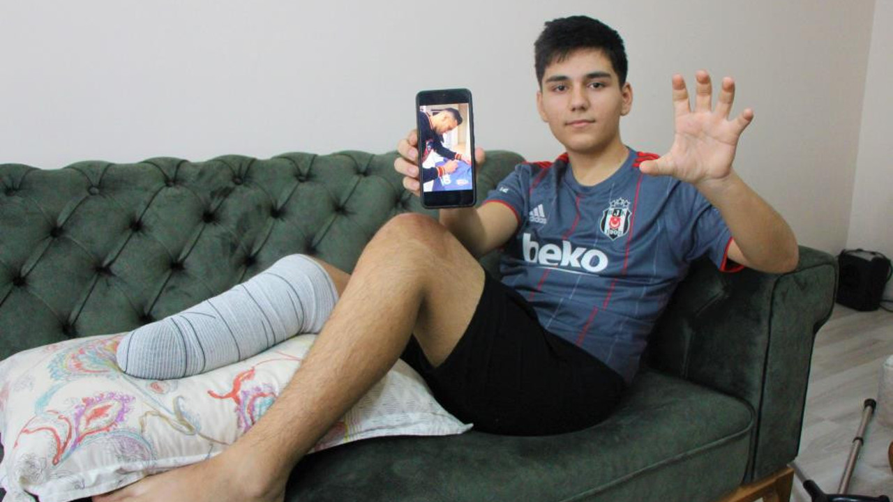 Tren kazasında ayağını kaybetti hedefi ağlattı