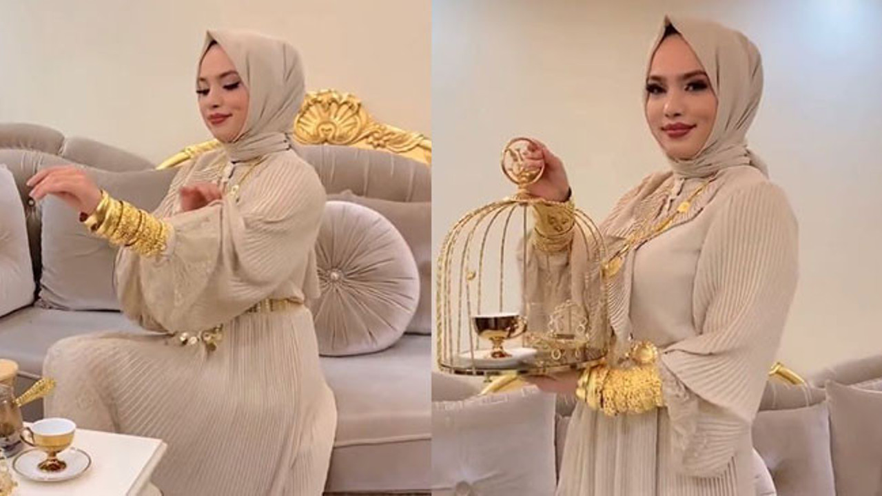 Altın kafeslerle şov yapan kadının sırrı ortaya çıktı! Herkes kim olduğunu merak ediyordu