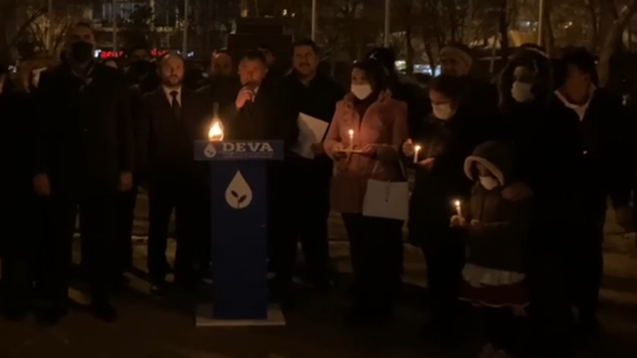 AKP'nin büyük farkla kazandığı şehirde gaz lambaları ve mumlarla protesto!