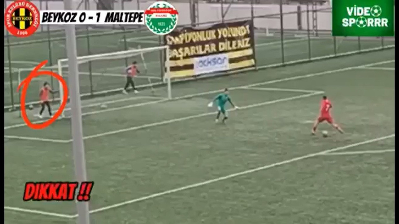 İnanılmaz olay! Top toplayıcı ağlara giden topu çıkardı!