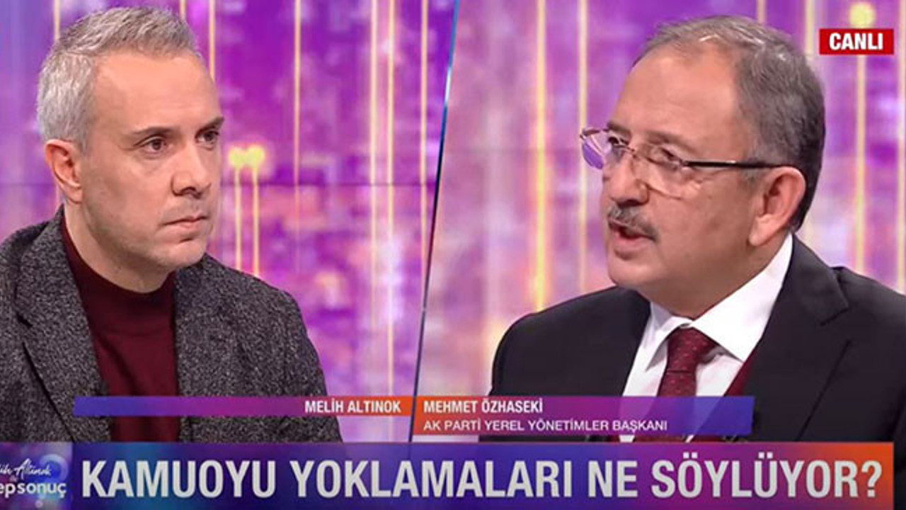 Mehmet Özhaseki A Haber canlı yayınında AKP'nin oy oranını açıkladı! Son anketlerde seçimi kaybettiklerini itiraf etti