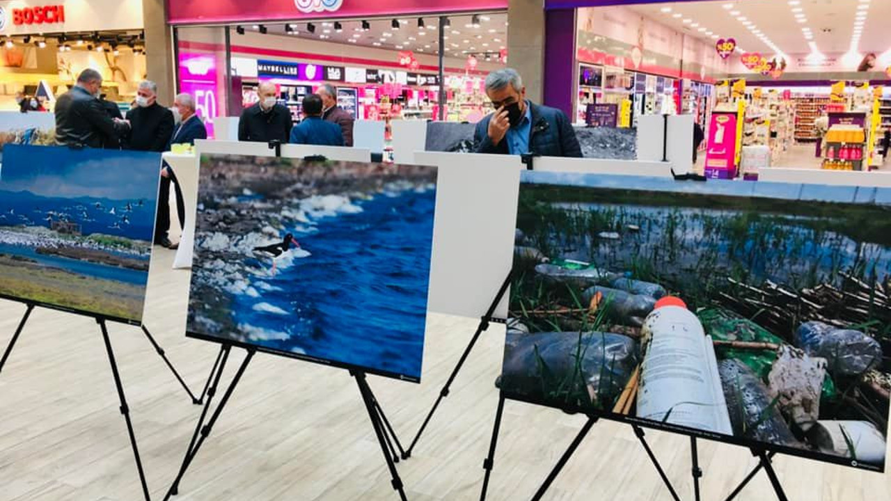 Edirne'de sulak alanlardaki kirliliği anlatan fotoğraf sergisi açıldı