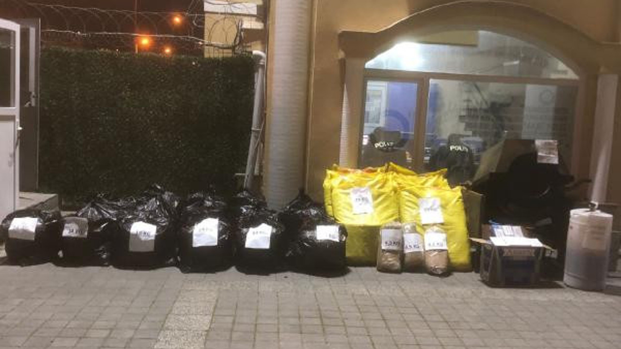 Büyükçekmece'de kaçak tütün operasyonu