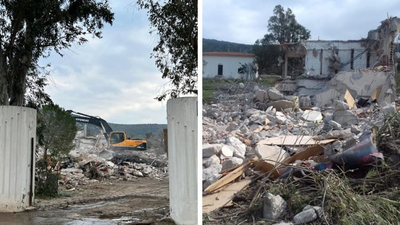 Ensar’a bedelsiz tahsis edilen denize sıfır binalar yıkılıyor