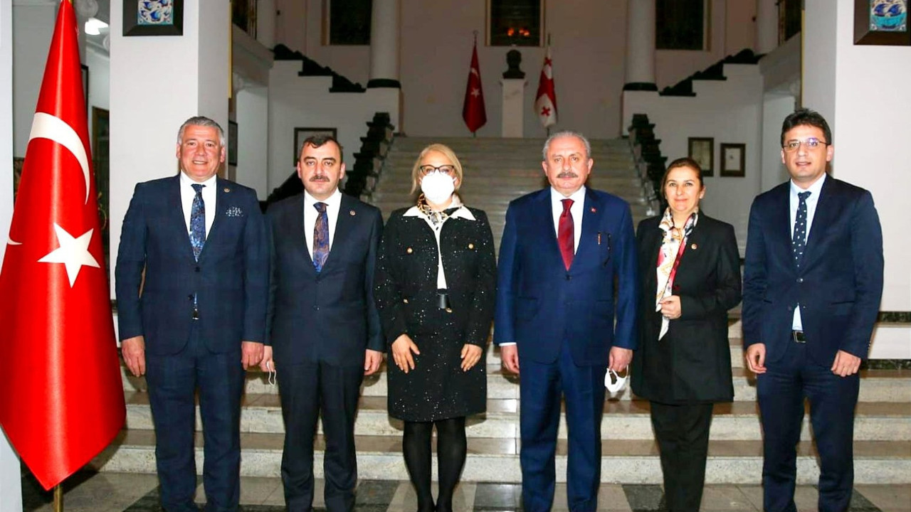 İYİ Partili Örs, TBMM Başkanı Şentop ile Gürcistan’a gitti