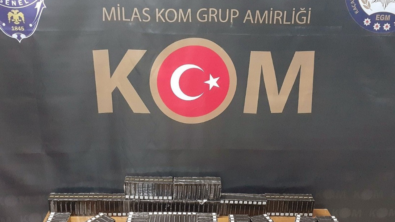 11 paket kaçak makaron ele geçirildi