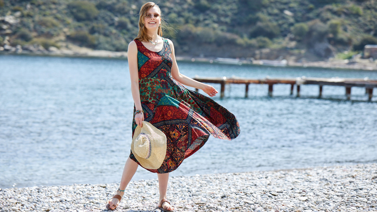 Yazlık Elbise Modellerinde 2022 Modası Bohem Elbiseler