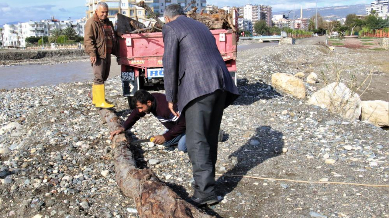 Mersin'de yüzleri sel suları güldürdü