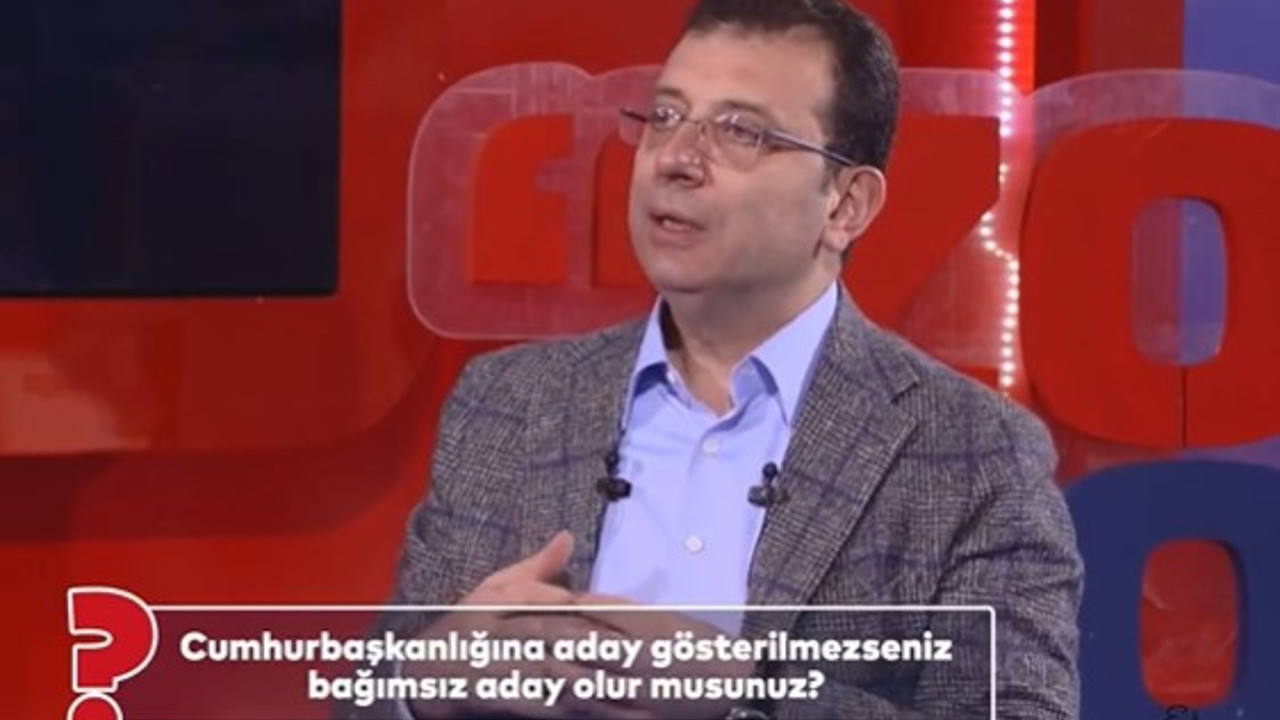 Flaş... Ekrem İmamoğlu yanıtladı: Aday gösterilmezseniz bağımsız aday olur musunuz?