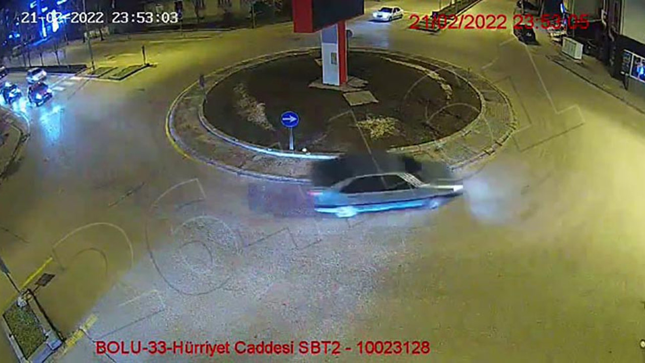 Plakaları söküp drift yapan alkollü sürücüye 14 bin lira ceza