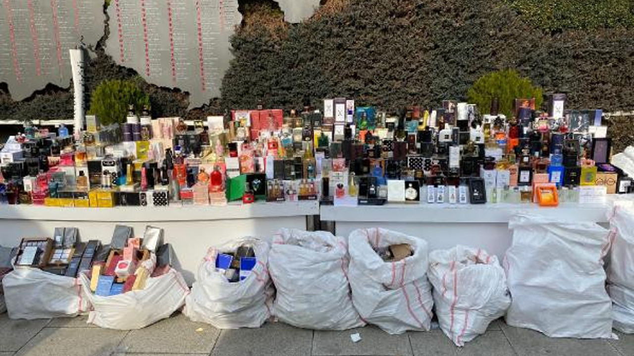 Fatih'te 7 milyon 500 bin liralık sahte parfüm ele geçirildi