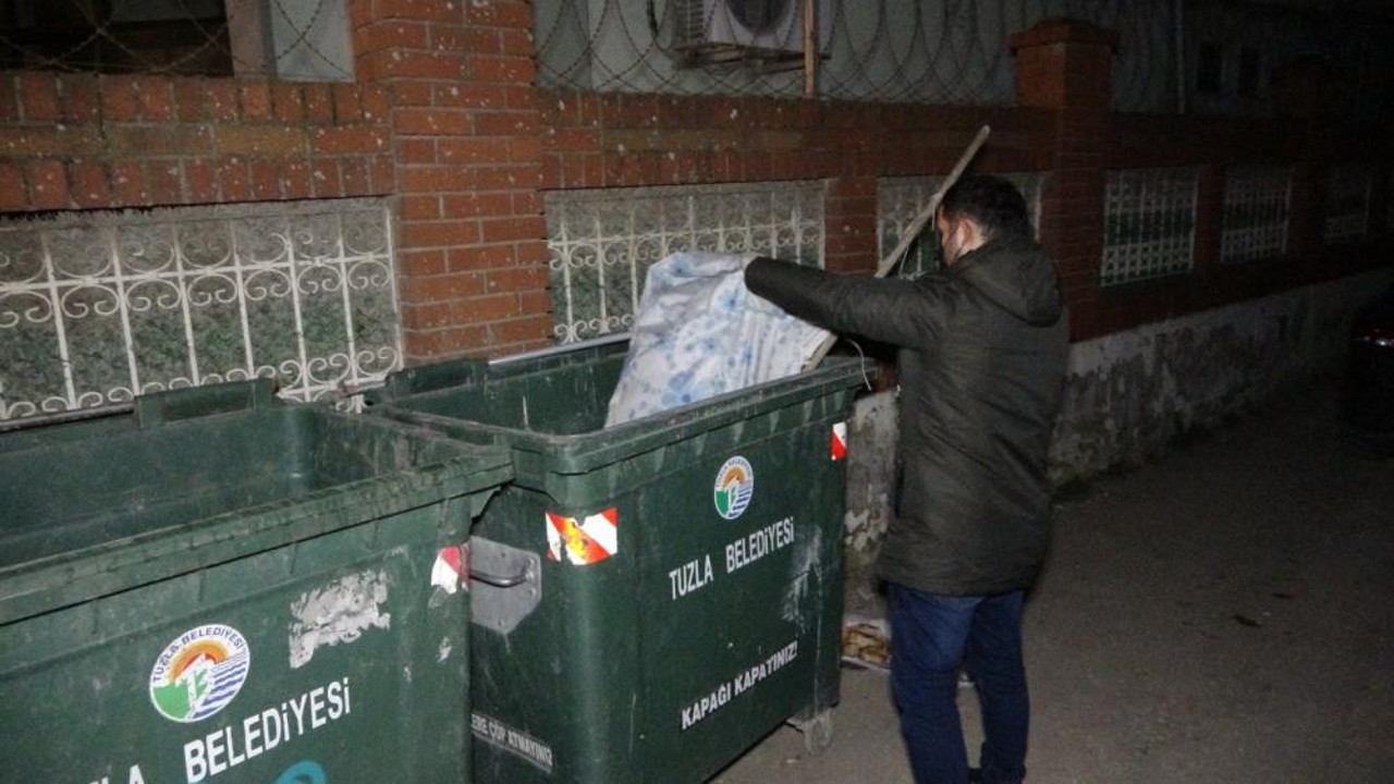 Yaşlı kadın yangında öldü polis çöp kutusunu aradı