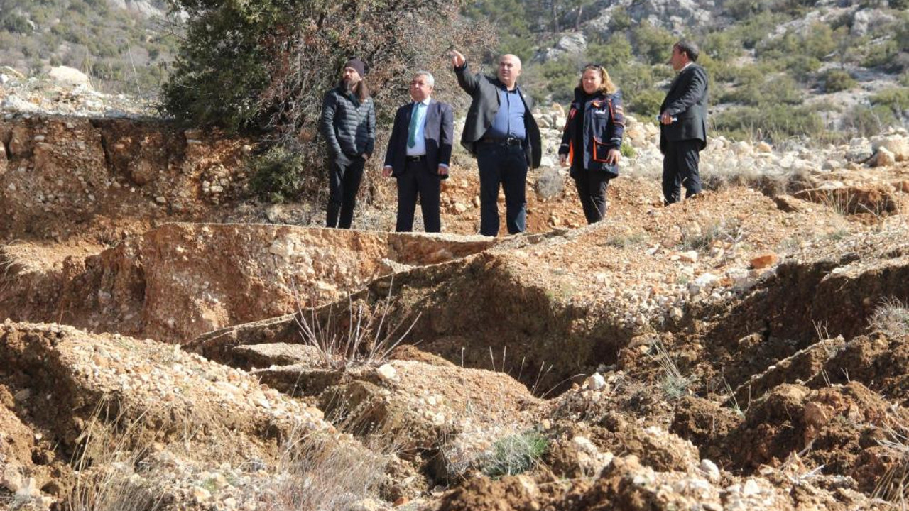 Karaman’da heyelan