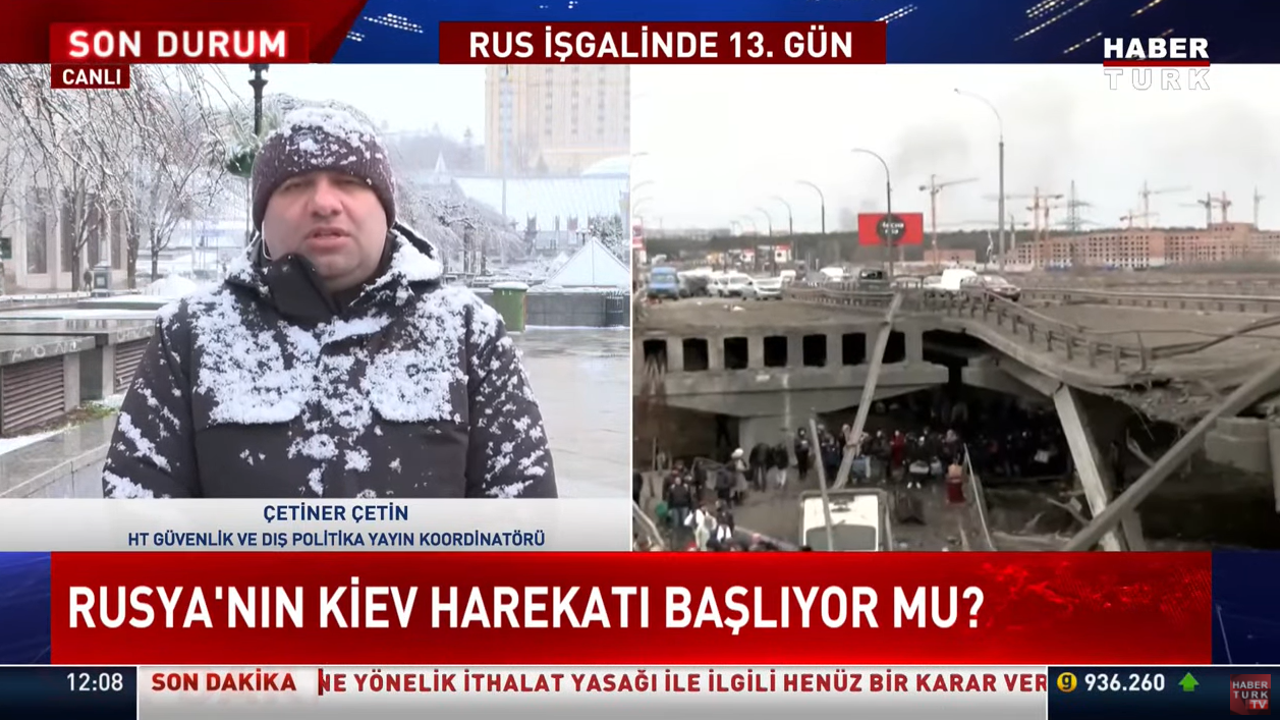 Çetiner Çetin ateş hattından bildirdi. Berenin yünlerine karlar düşmüş koparma Çetin