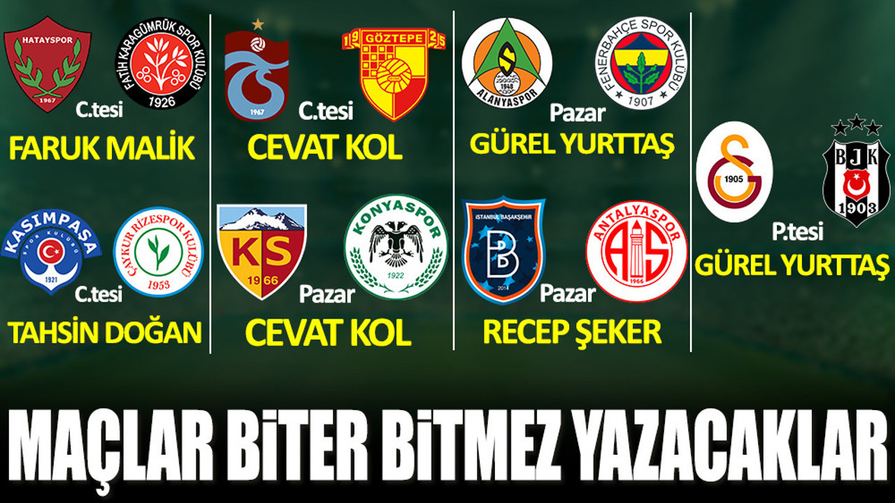 Süper Lig'de 29. hafta heyecanı Yeniçağ'da yaşanacak! İşte haftanın programı