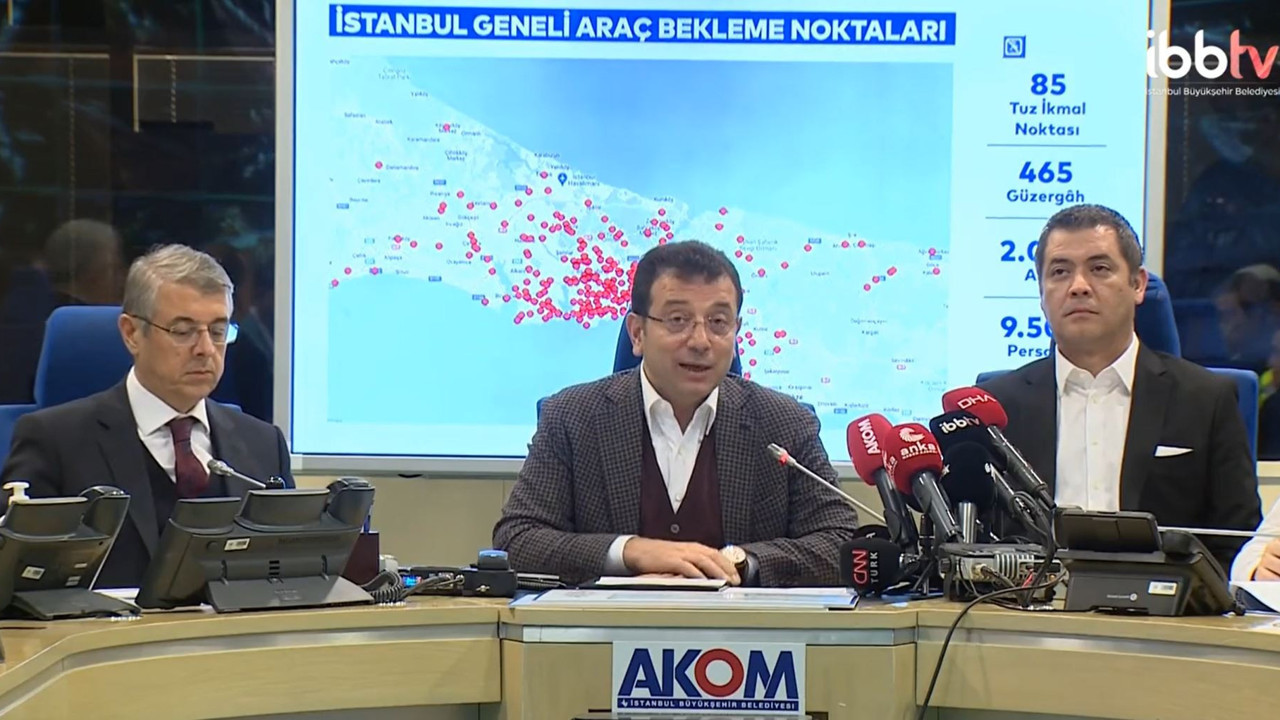 İBB Başkanı Ekrem İmamoğlu kar tedbirlerini açıkladı