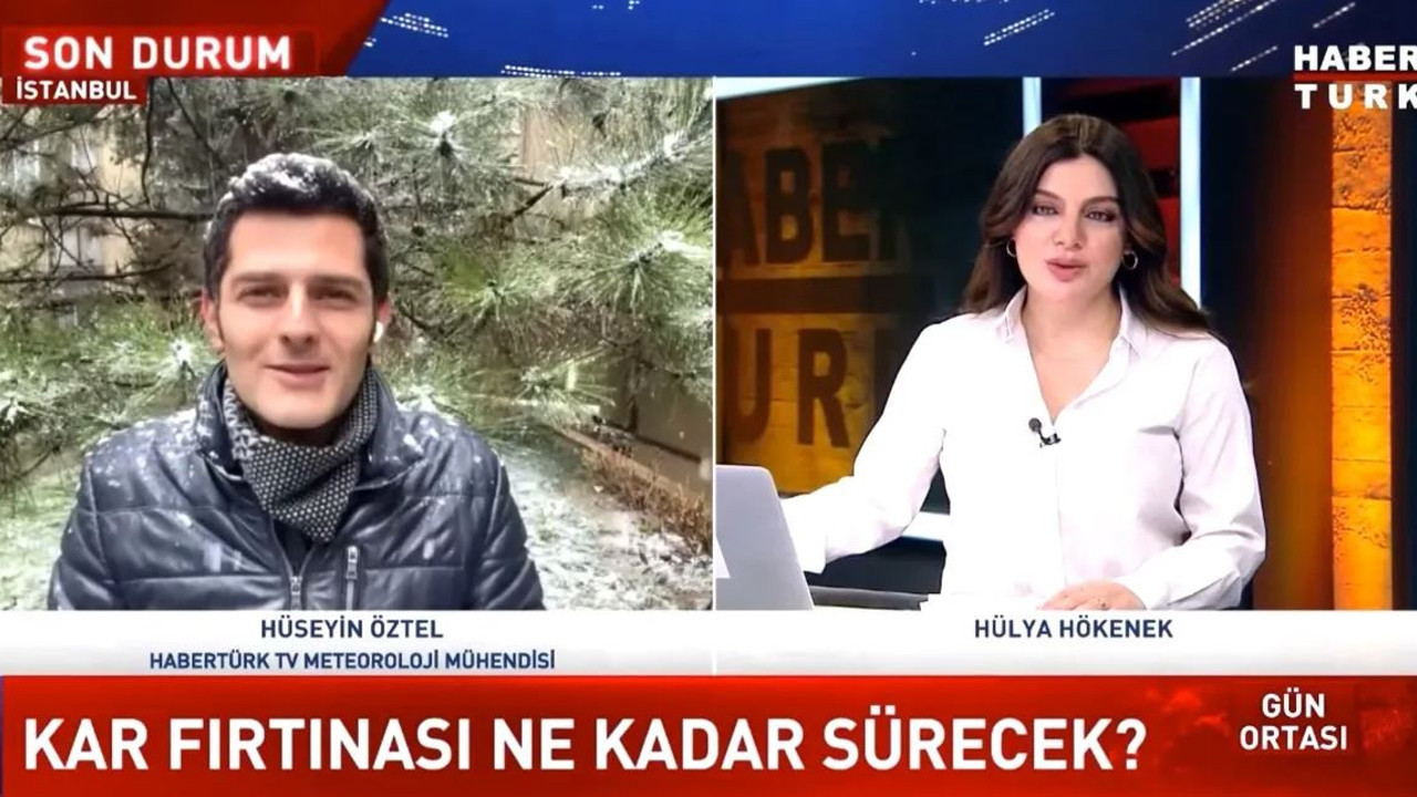 Habertürk canlı yayınında spiker ve muhabir birbirine iltifat yağdırdı