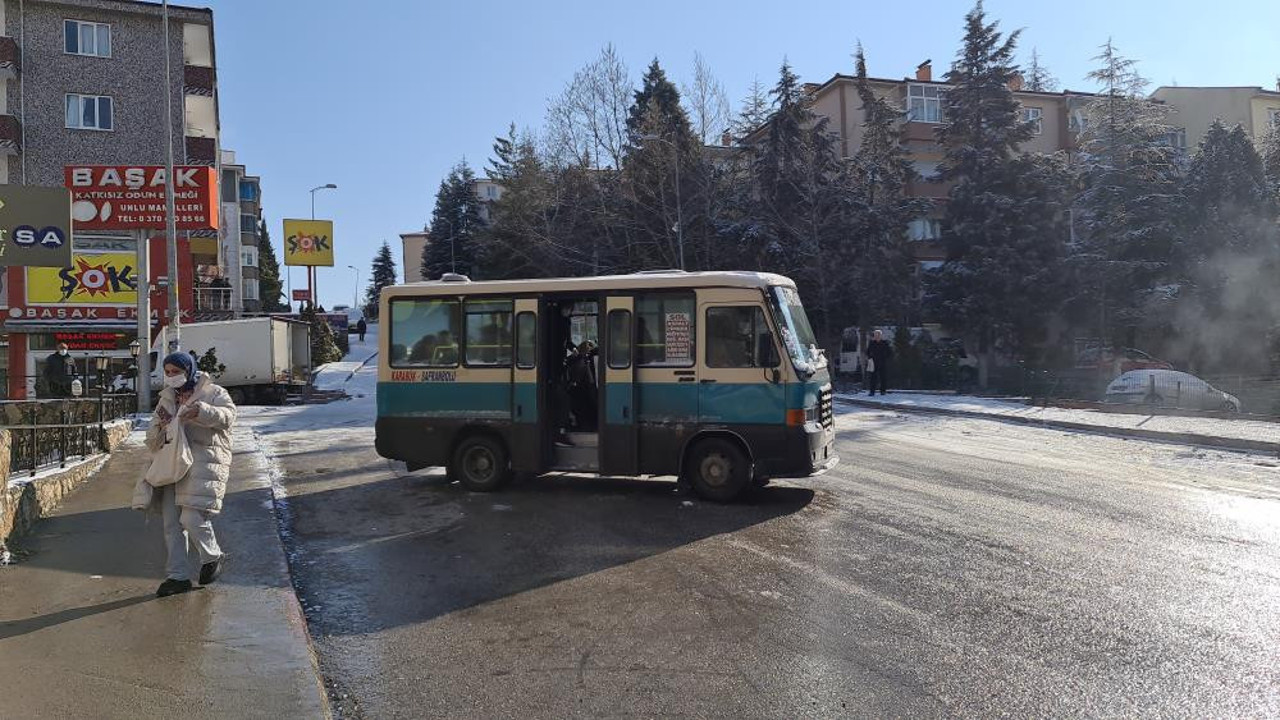 Minibüs kızak gibi kaydı yürekler ağza geldi