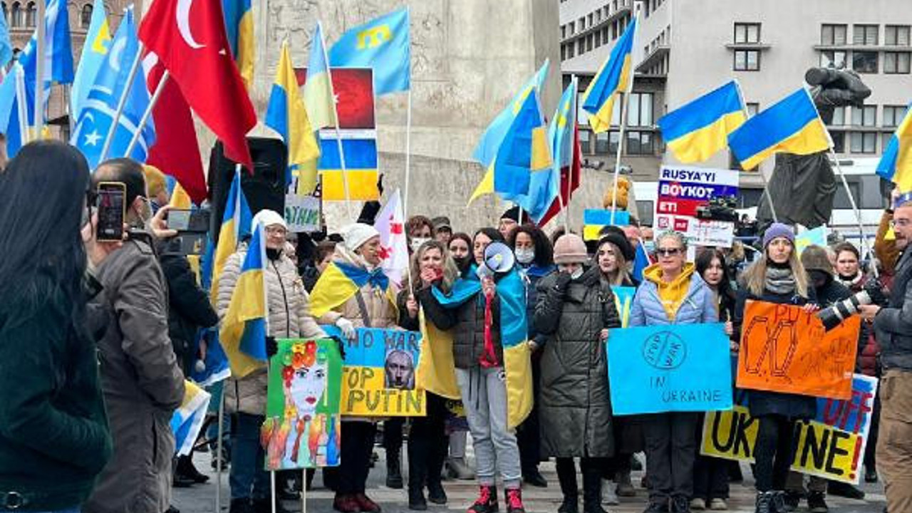 Ukraynalılardan Ankara’da protesto
