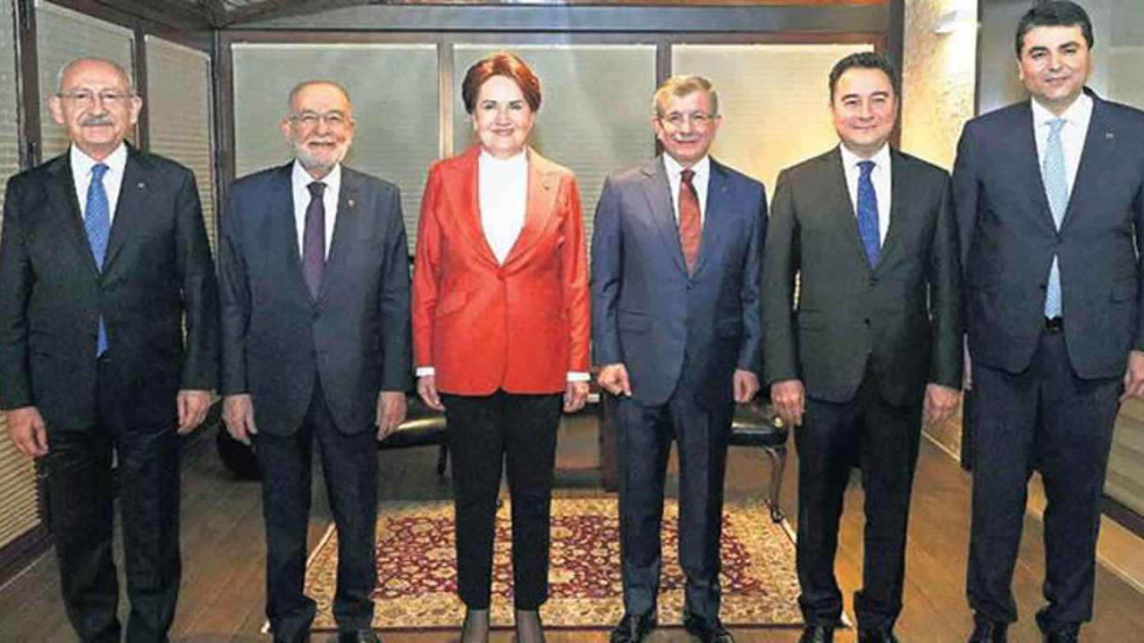 Tarih belli oldu! 6 parti lideri buluşuyor