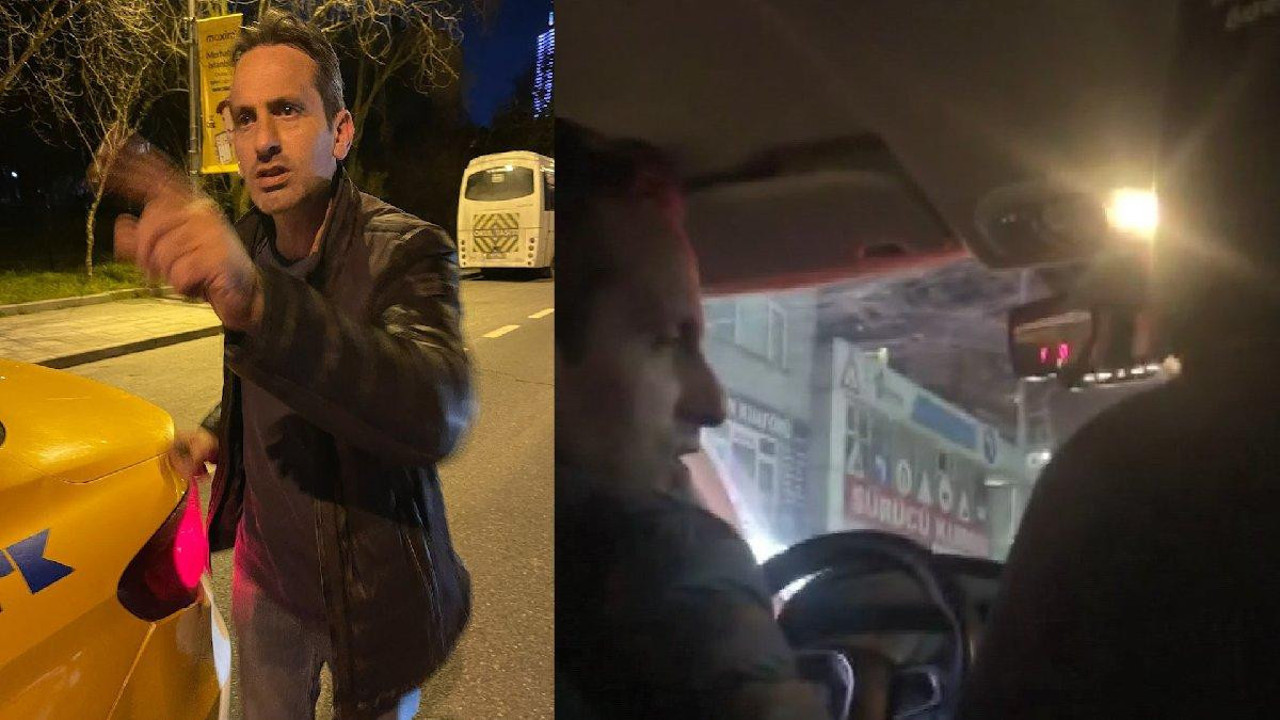Tartıştığı müşteriyi taksiden attı! O anlar kamerada…