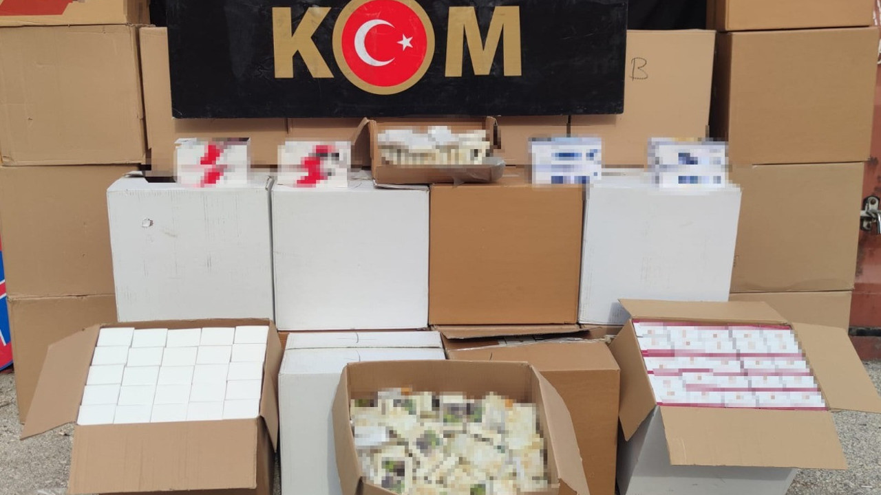 Gaziantep'te 364 bin kaçak makaron ele geçirildi