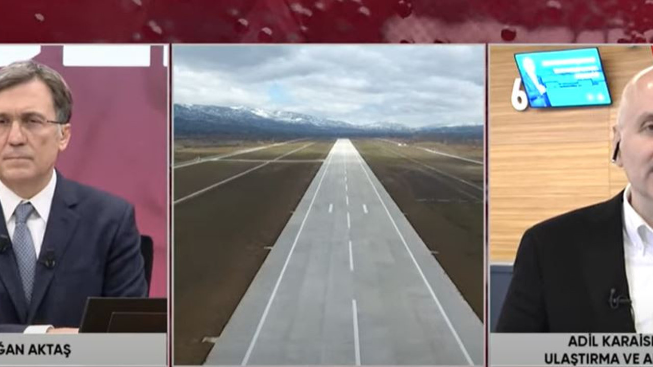 Ulaştırma ve Altyapı Bakanı Adil Karaismailoğlu yeni havalimanının ayrıntılarını TV100'ün canlı yayınında açıkladı