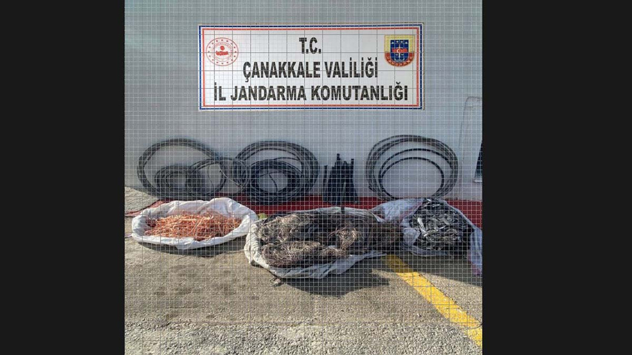 400 kilo bakır kablo hırsızlığına 3 gözaltı