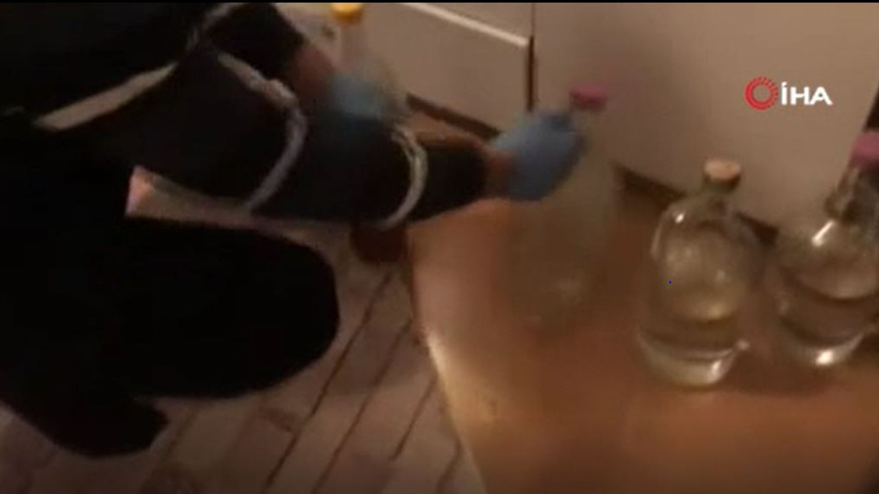 İçki üretilen eve baskın