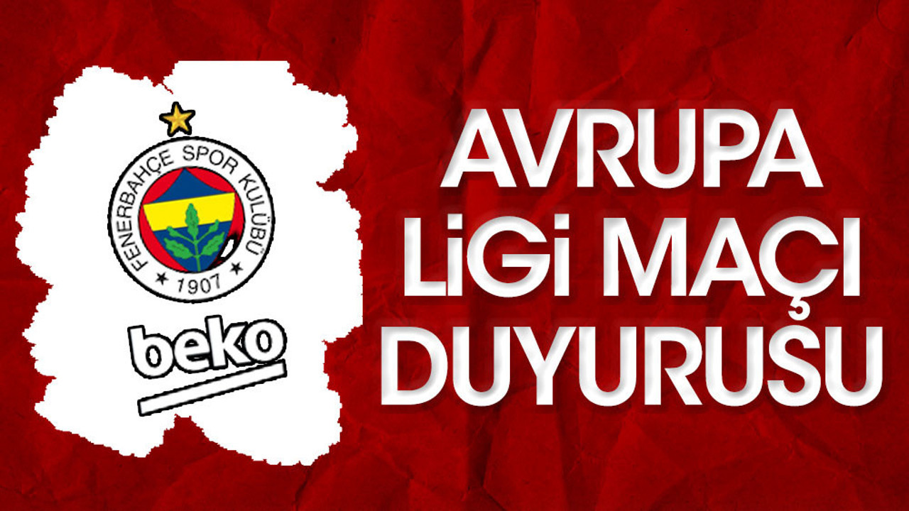 Fenerbahçe Beko - Panathinaikos maçının salonu değişti