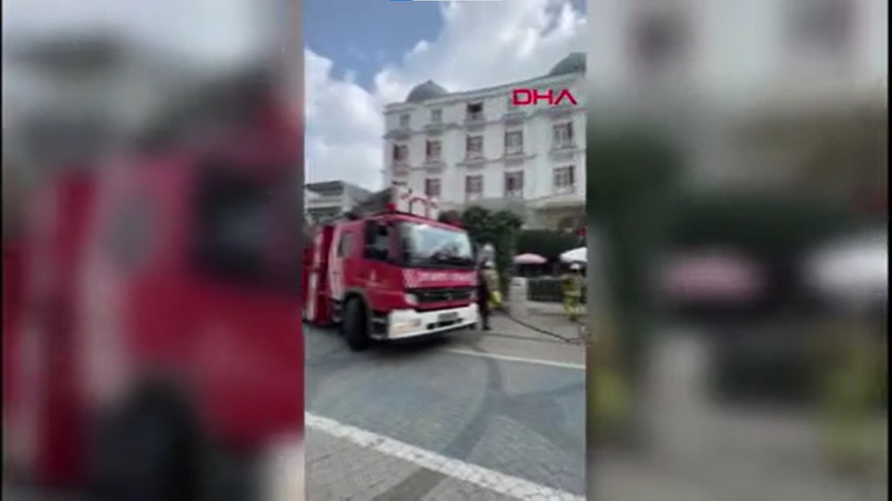 Büyükada’da tarihi otelde yangın