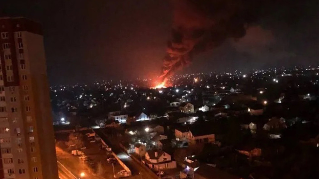 Rus ordusu Lutsk’ta petrol deposunu vurdu