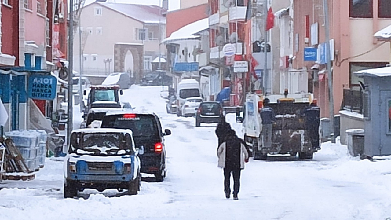 Posof ilçesinde okullara 'kar' engeli
