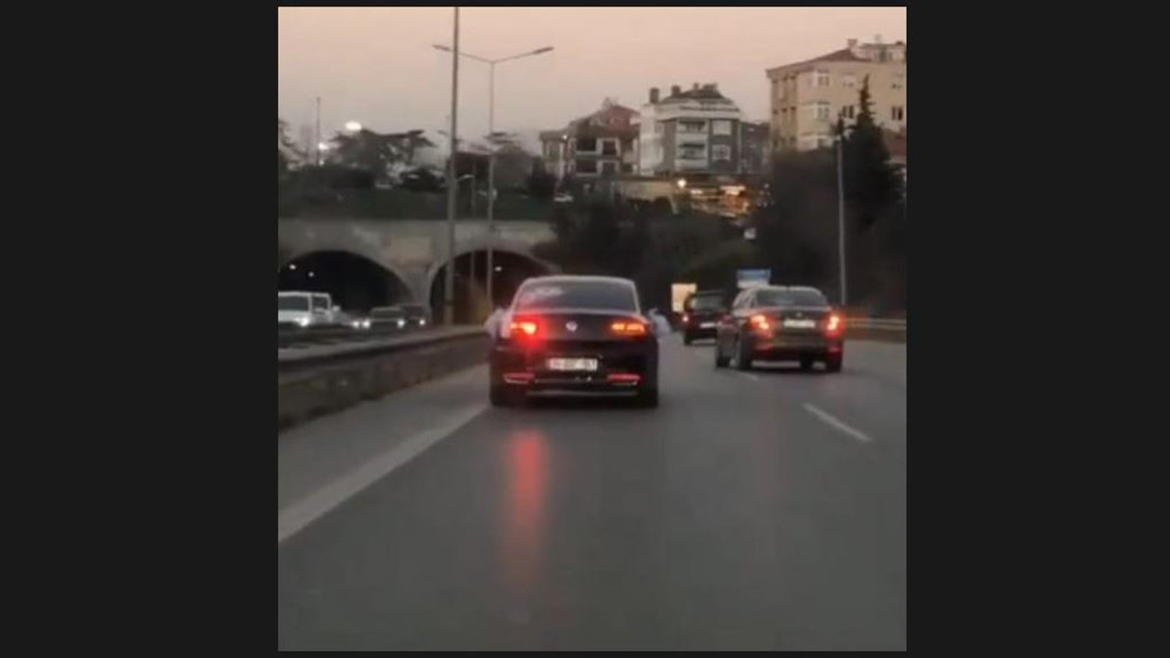 Magandalar yine sahnede! Düğün konvoyu trafikte terör estirdi…