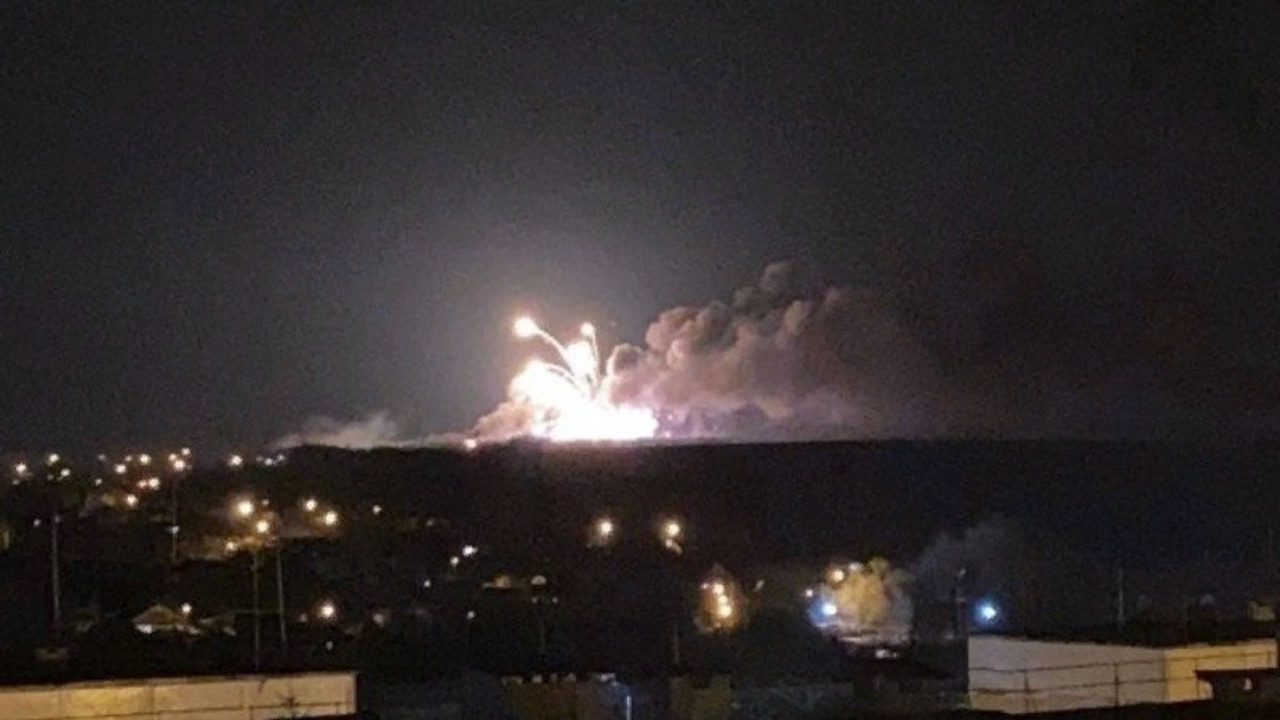 Rus ordusuna ait mühimmat deposu patladı: 4 yaralı