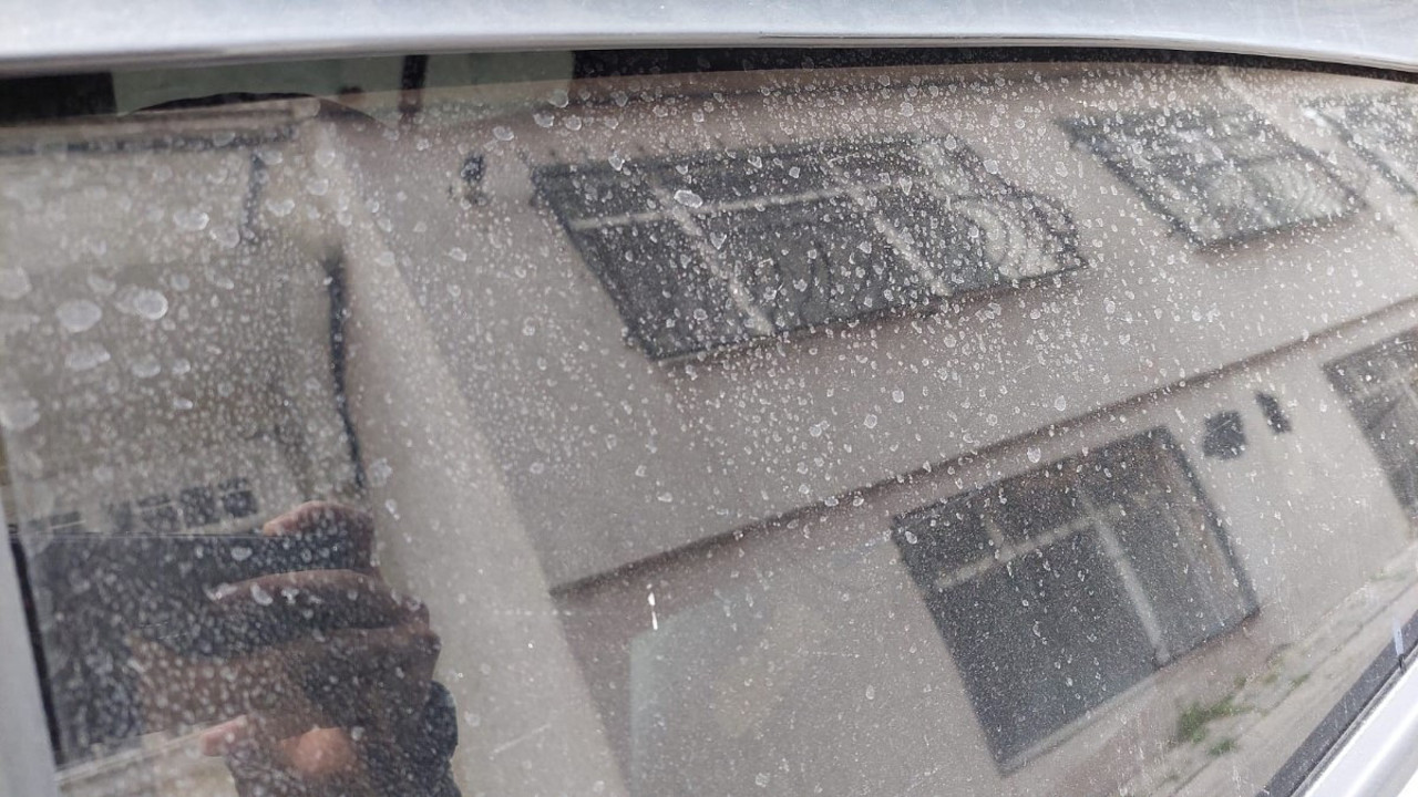 Tekirdağ'da gökten çamur yağdı