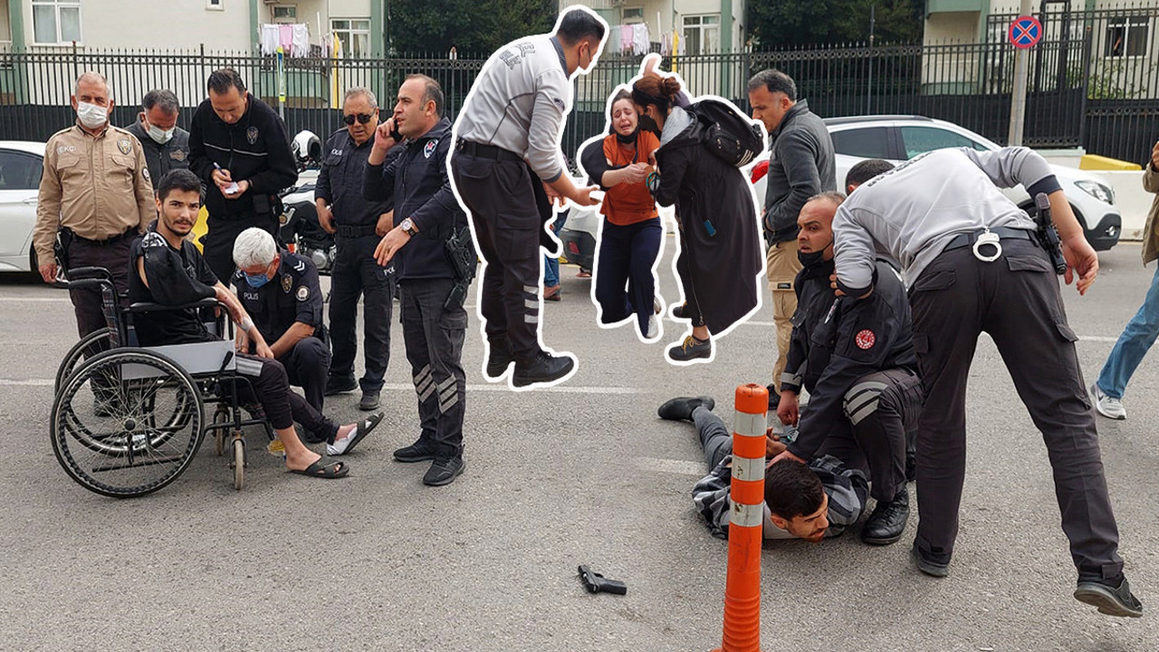 Eski eşini yaralama davası sonrası adliye önünde kurşun yağdırdı! Tekerlekli saldalyeye saklamış…