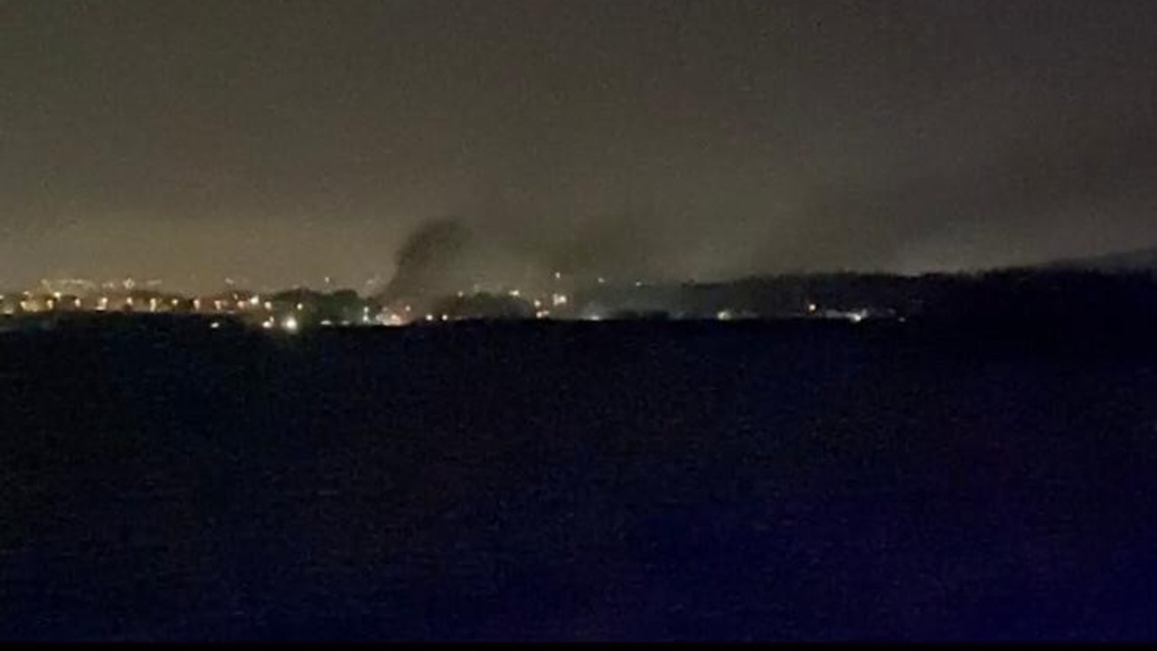 Tuzla'daki askeri alanda yangın