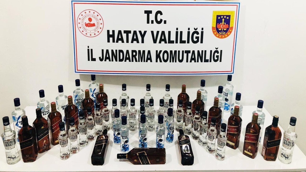 Hatay’da kaçak içki operasyonu
