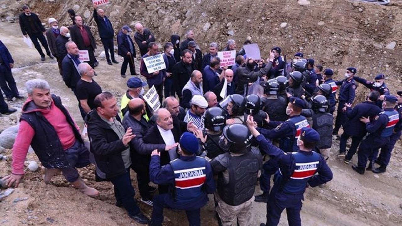 Trabzon'da HES isyanı. Güvenlik güçleri müdahale etti