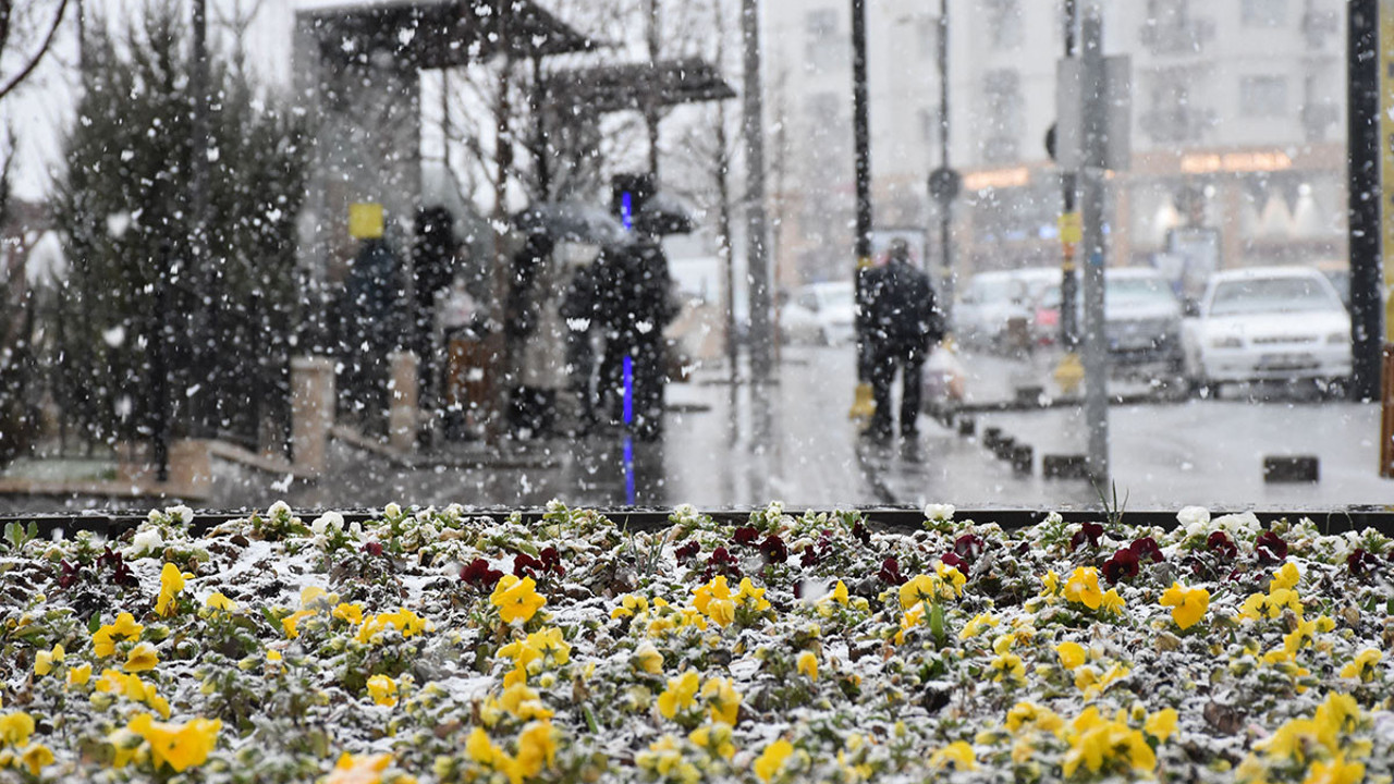 Sivas'ta kar yağışı