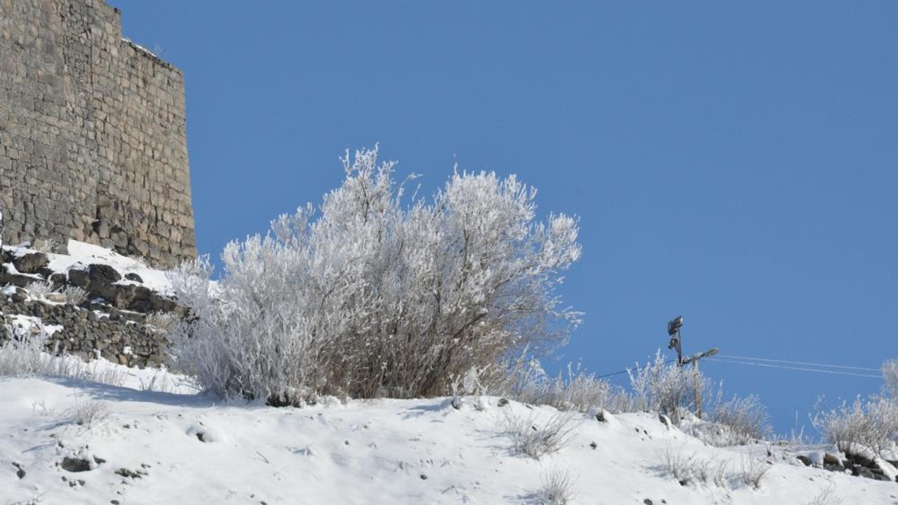 Nisanın ortasında ağaçlar bile buz tuttu