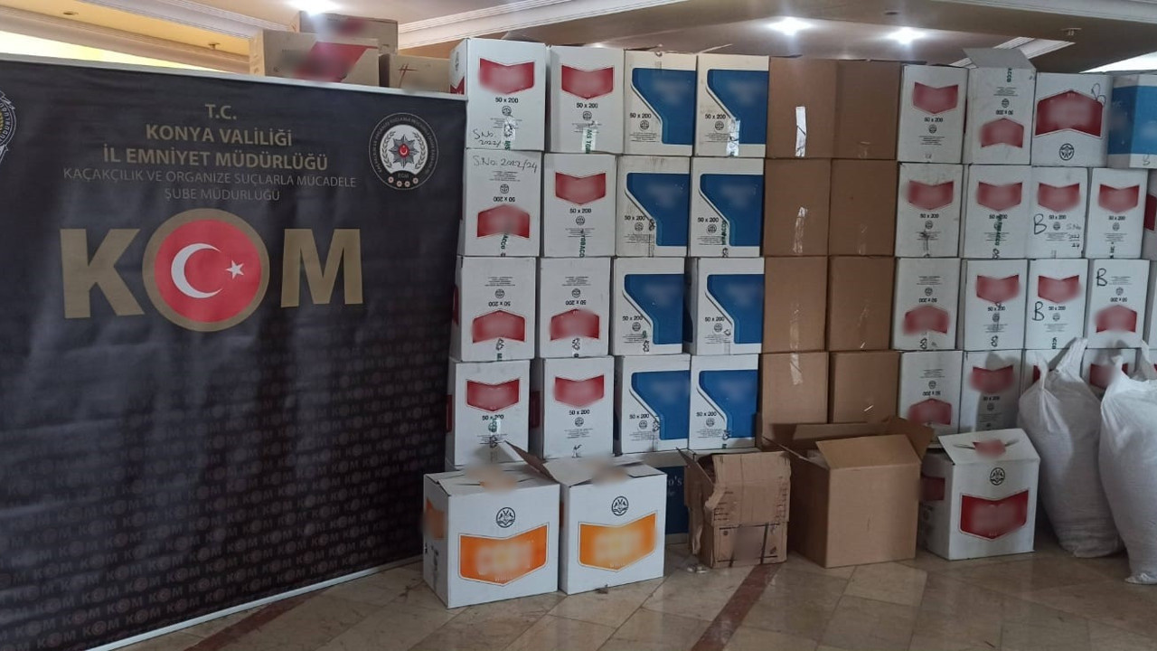 Konya’da kaçak sigara operasyonu