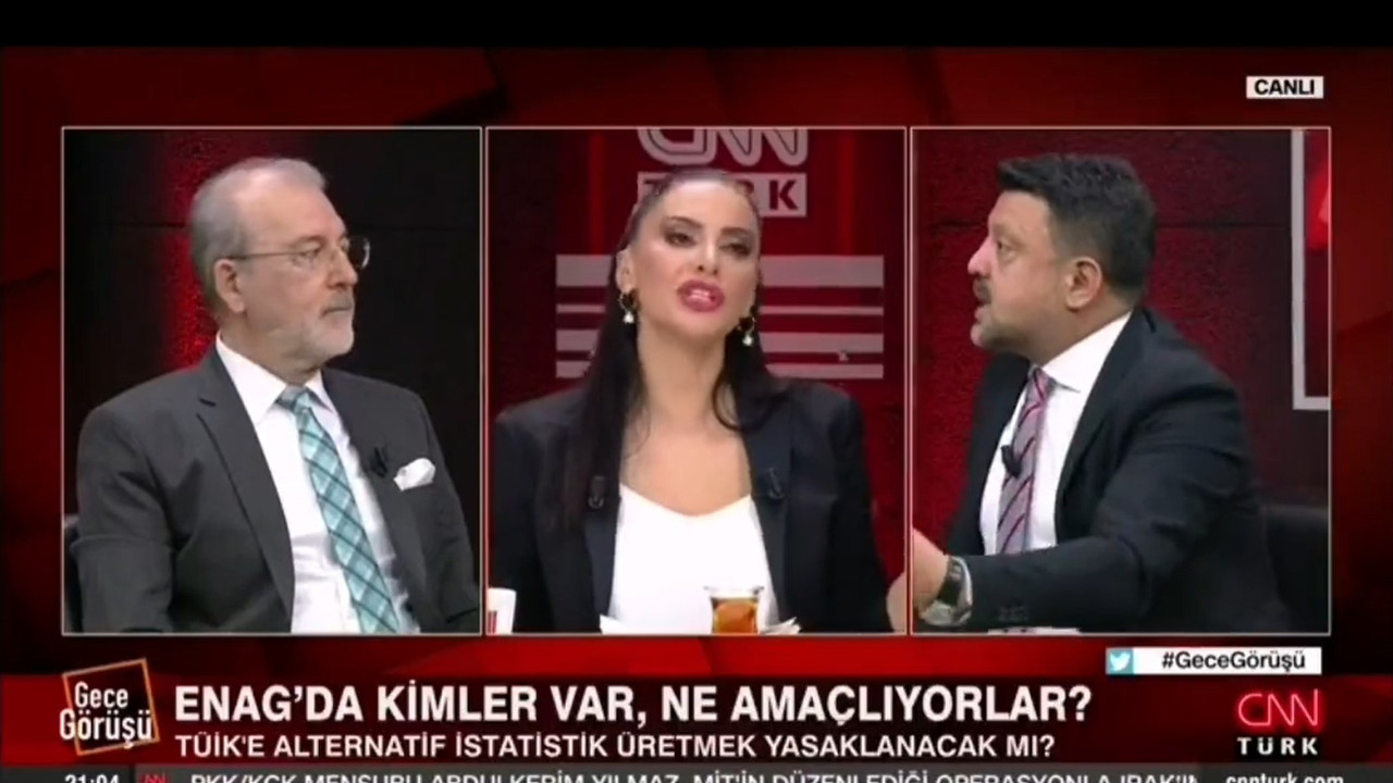 TÜİK'e inanılmamasından rahatsız olan Hande Fırat'ın canlı yayındaki üslubu tepki çekti. Eee herkesin gemisi farklı tabi