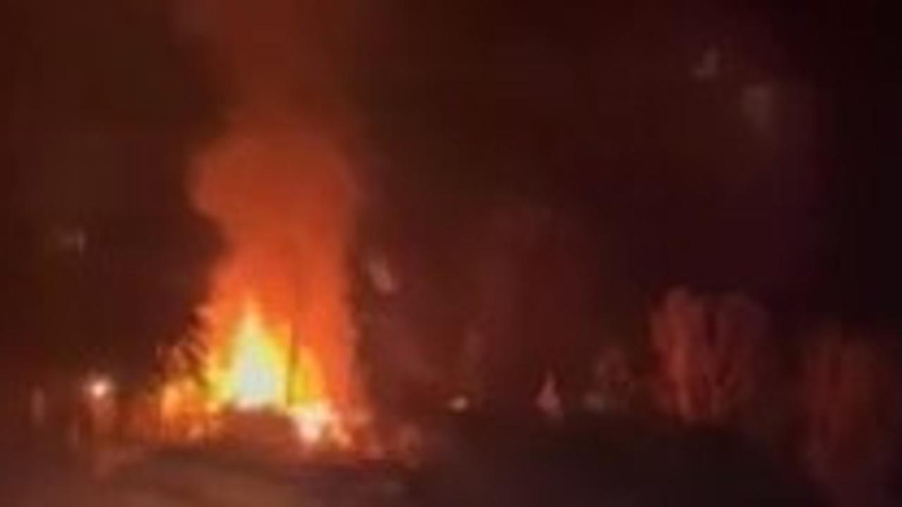 Kastamonu’da korkutan yangın (16 Nisan 2022)