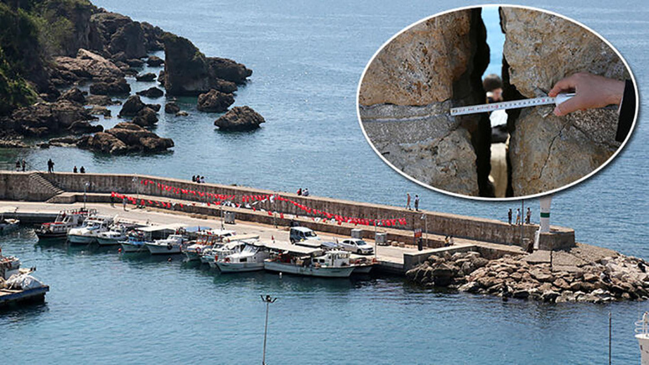 Yat limanında korkutan manzara! Çatlaklar derinleşiyor…