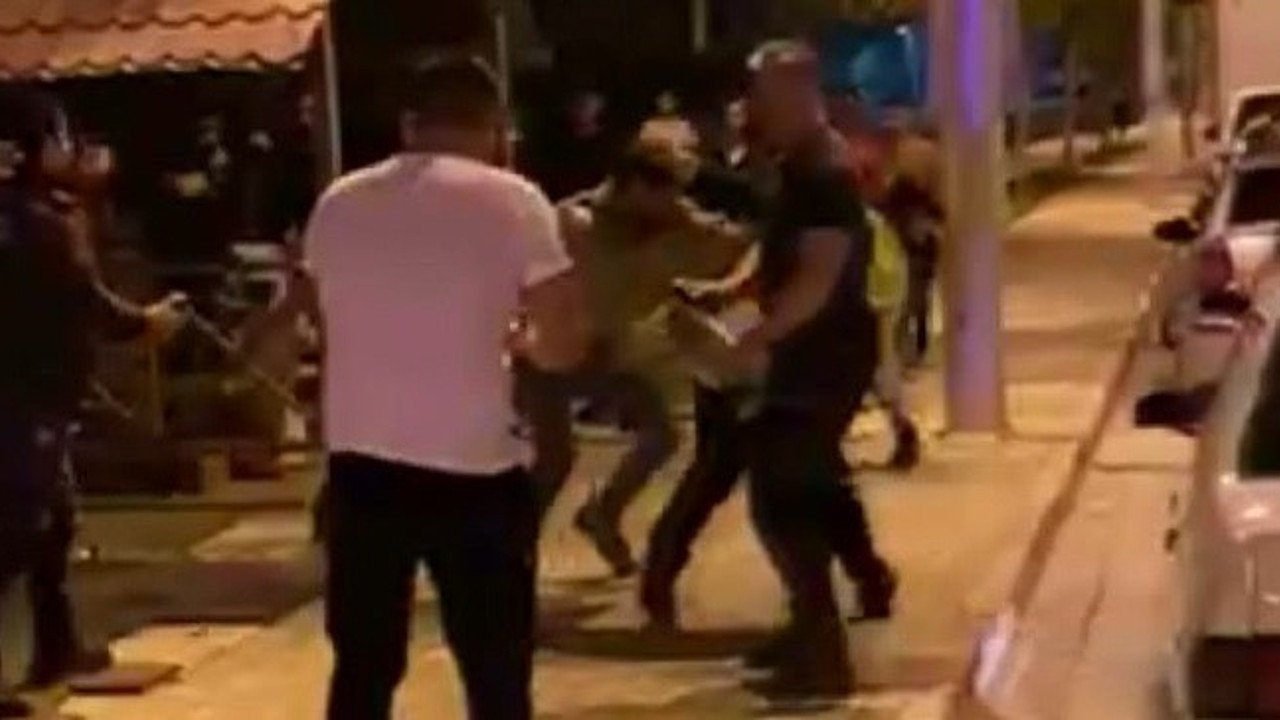 2 polise tekme ve yumruklu saldırı